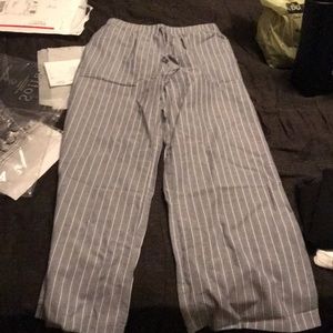 Nice flow beach pants grey/white stripes